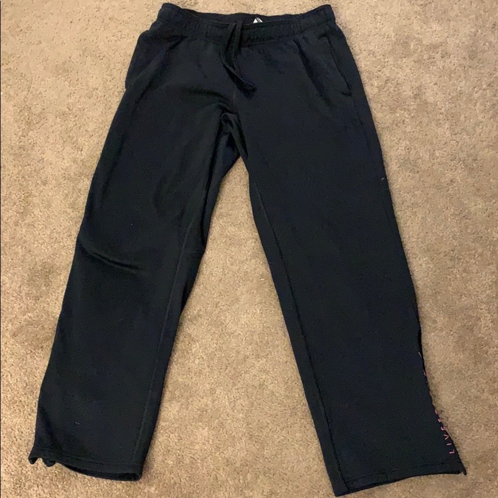 Nike Livestrong sweatpants with ankle zippers